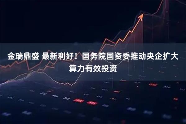 金瑞鼎盛 最新利好！国务院国资委推动央企扩大算力有效投资